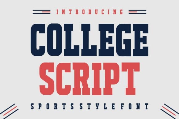 College Script: The Bold Choice for Sports-Driven Design