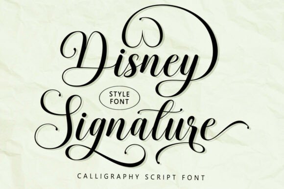 Disney Signature: A Timeless Script Font with a Magical Touch
