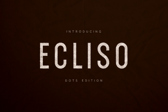 Exploring the Textured Elegance of Ecliso: A Modern Typographic Solution