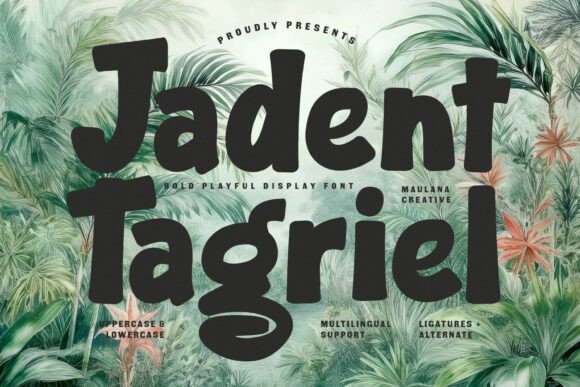 Jadent Tagriel: A Vibrant Display Font for Creative Expression