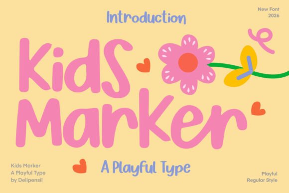 Kids Marker: A Font with a Playful Soul