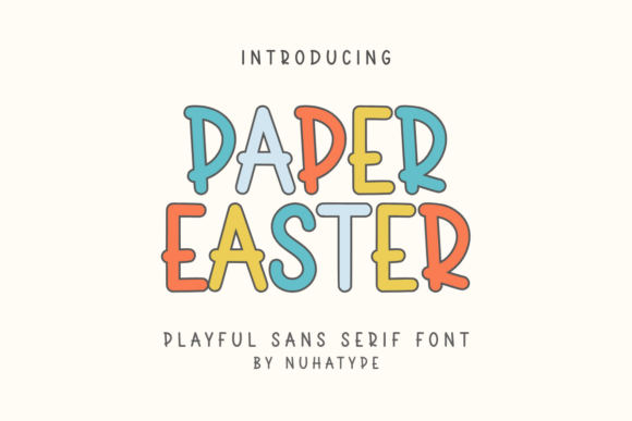 Paper Easter: A Minimalist Font for Creative Expression