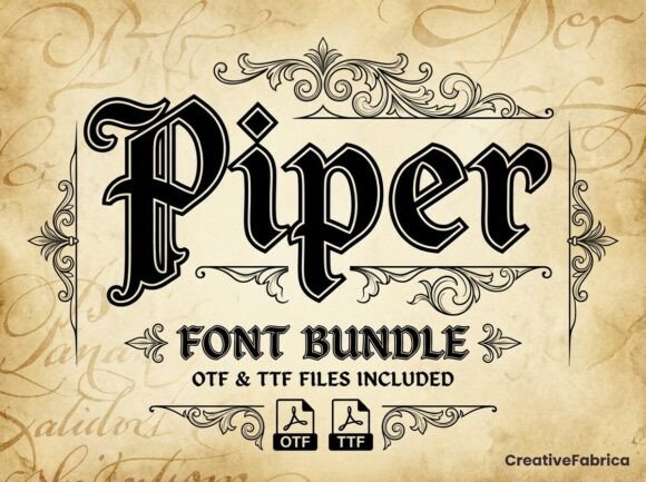Piper: A Timeless Typeface That Transports Designs Back in Time