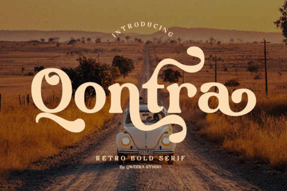 Qontra Font: A Bold Retro Serif for Modern Design