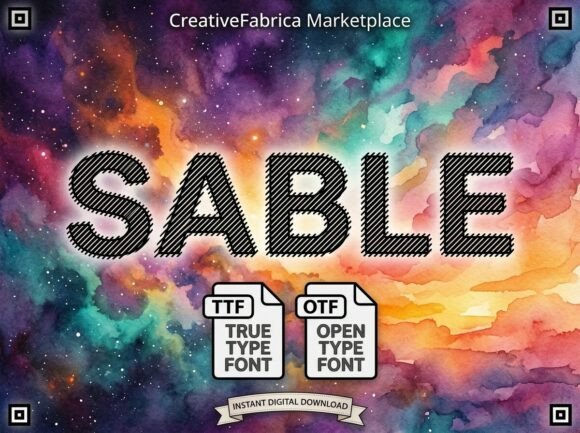 Sable: A Font That Speaks Through Texture