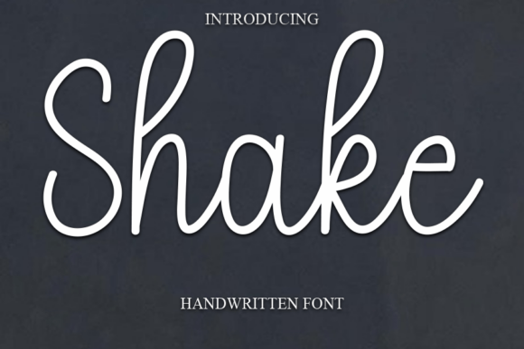 Shake: A Sweet and Cursive Handwritten Font for Elegant Design