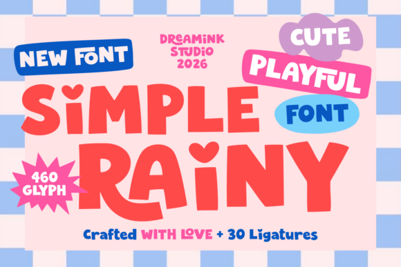 Simple Rainy: A Delightful Font for Every Creative Project