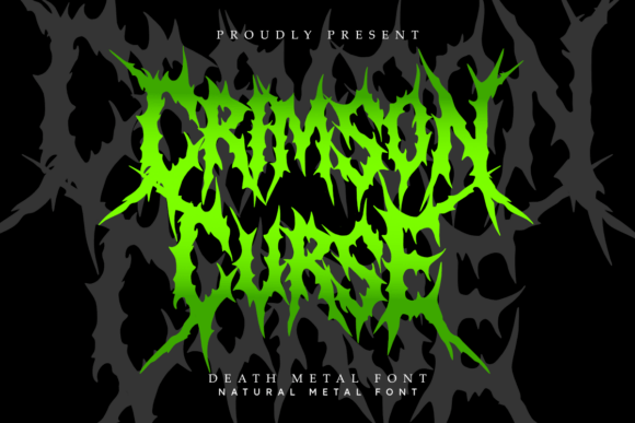 Unleashing Chaos: The Raw Power of Crimson Curse in Death Metal Design