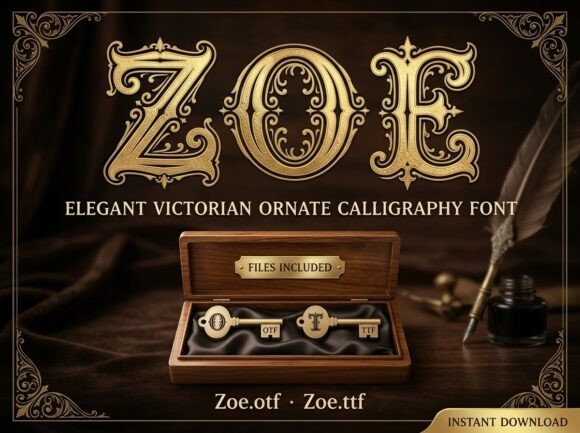 Zoe: A Timeless Elegance in Victorian Calligraphy